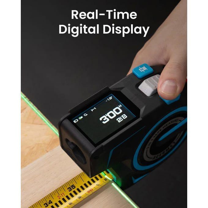 Mileseey DTX 10 laserafstandsmeter met een 100-meter meetlint