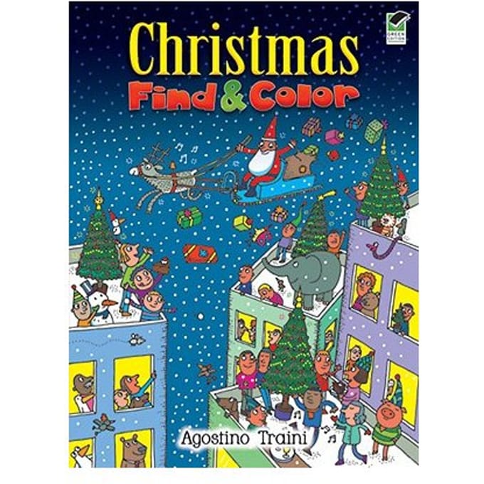 Christmas Find And Color - Traini, Agostino