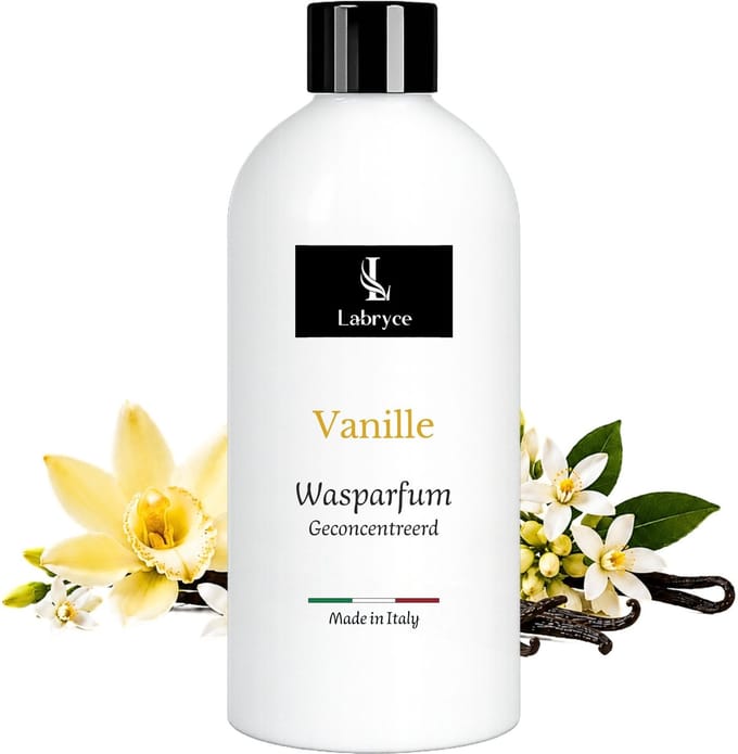 Wasparfum Labryce - Vanille 500 ml - Zachte & Vertrouwde Geur - met Vanillebloemen & Vanillestokjes