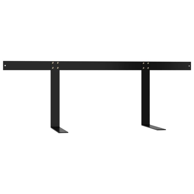 vidaXL - Rugleuning - voor - palletbank - 110 - cm - ijzer - zwart