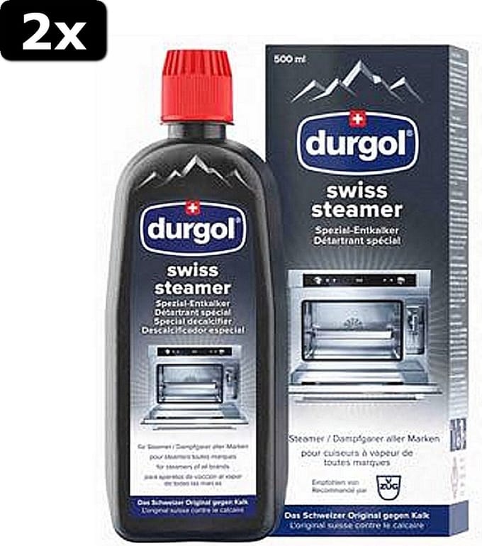 2x Durgol Swiss Steamer Ontkalker 500 ml