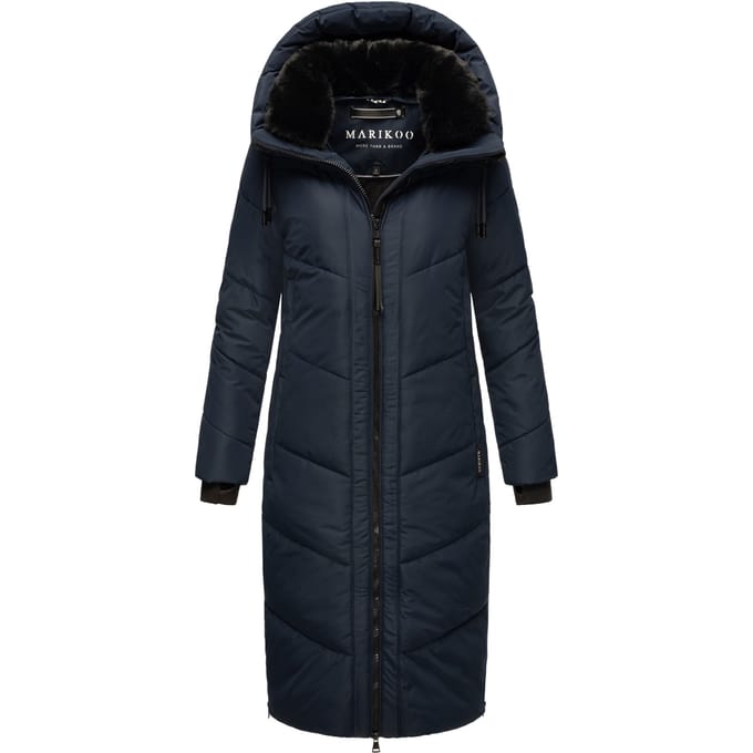 Marikoo Nadaree dames winterjas – lang, warm & met capuchon