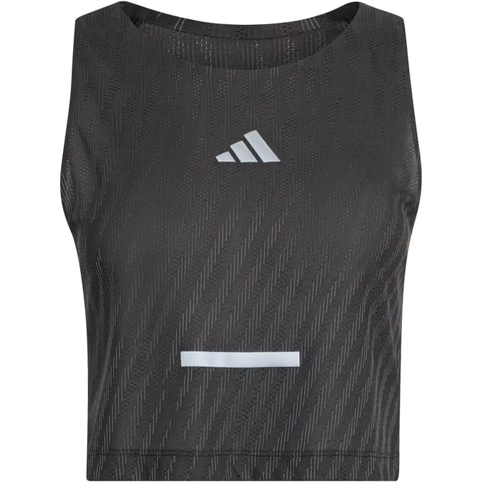 adidas adi365 Climacool+ Crop  Hardloopshirt Dames-zwart