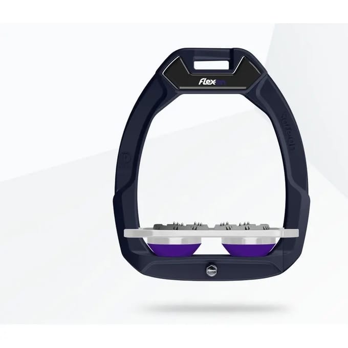 Plat Ultra Grip Veiligheidsbenen Blauw/Grijs/Paarse Flex-On Safe-On