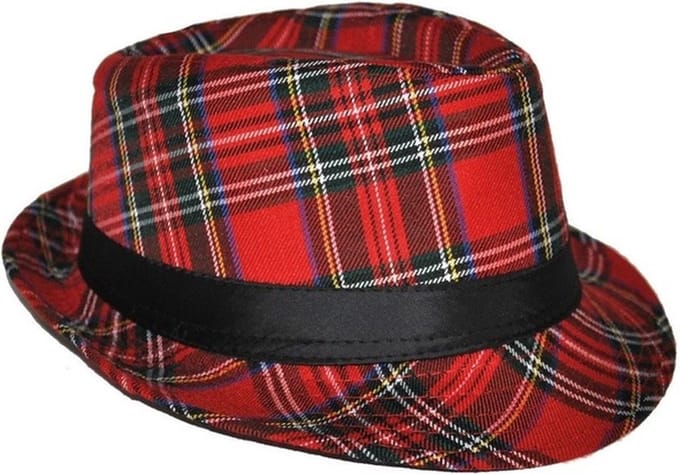 Al Capone hoed Schotse ruit rood