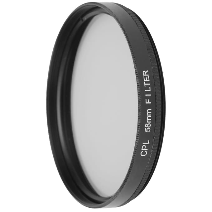 Junestar CPL Lensfilter DSLR Camera Polariserend Filter voor CanonNikonSonyOlympusFuji55mm 58MM white