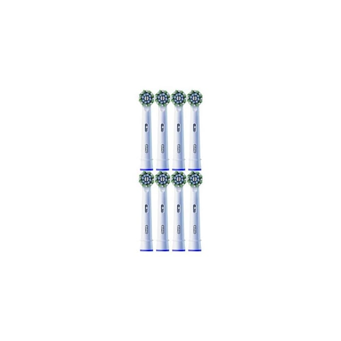 Borsteltjes - ORAL-B - Cross action - X-filamenten (FR) x8 wit