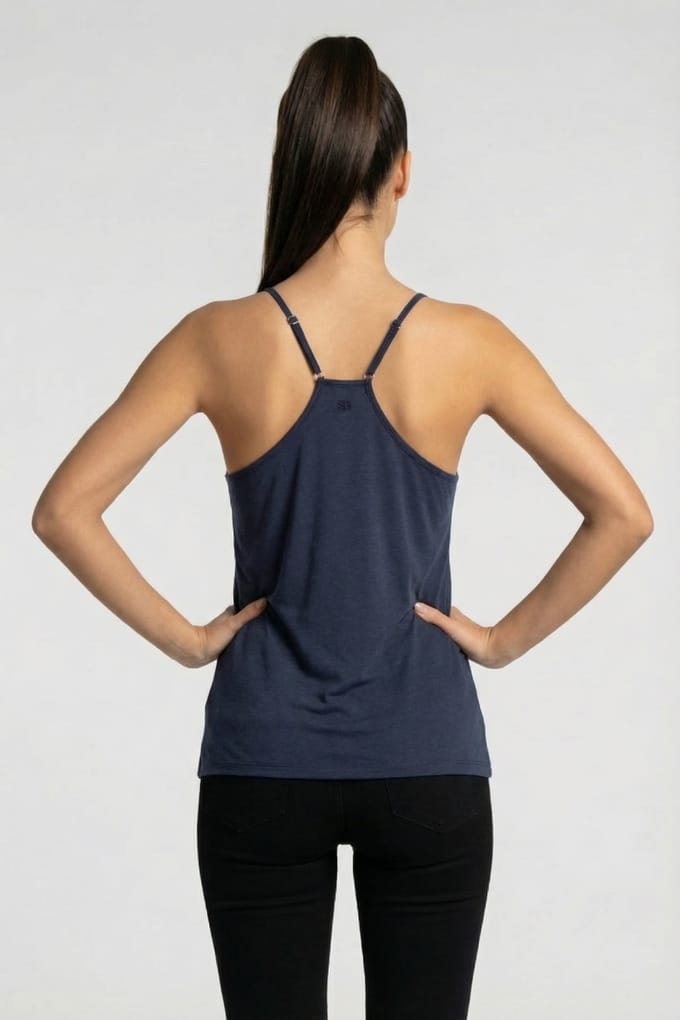 Alchemist Anemone Top Navy Maat: XS | Mouwloze Tops Outlet | Dames | Blauw