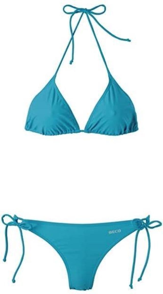BECO Triangelbikini - Dames - Polyamide/elastaan - Turquoise - Maat 38