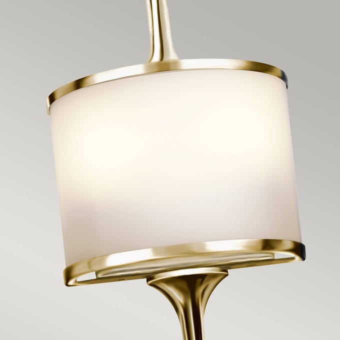Kichler LED Wandlamp Mona | 3W 3000K 300Lm 830 | IP44 | Dimbaar | Polished Brass