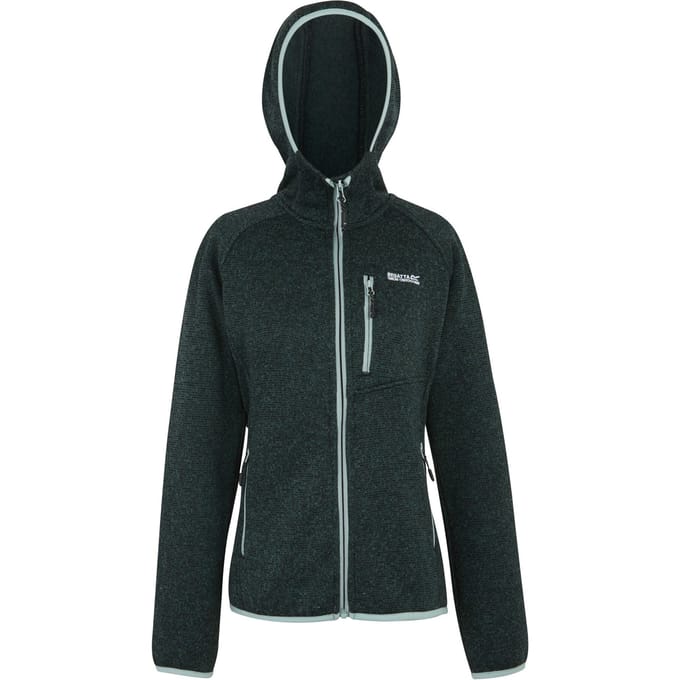 Regatta Dames Newhill Hooded Fleece Jacke (Spruce Green)
