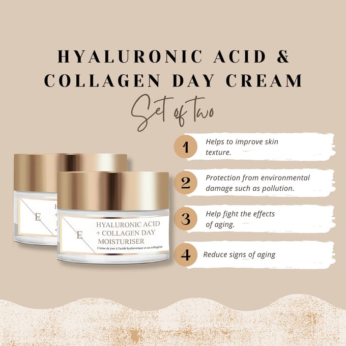 ErthSkin London Hyaluronzuur + collageen dagcrème duo 100