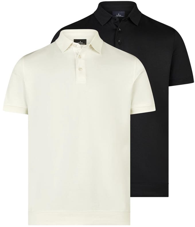 RAGMAN Heren poloshirt 2 pack Basic