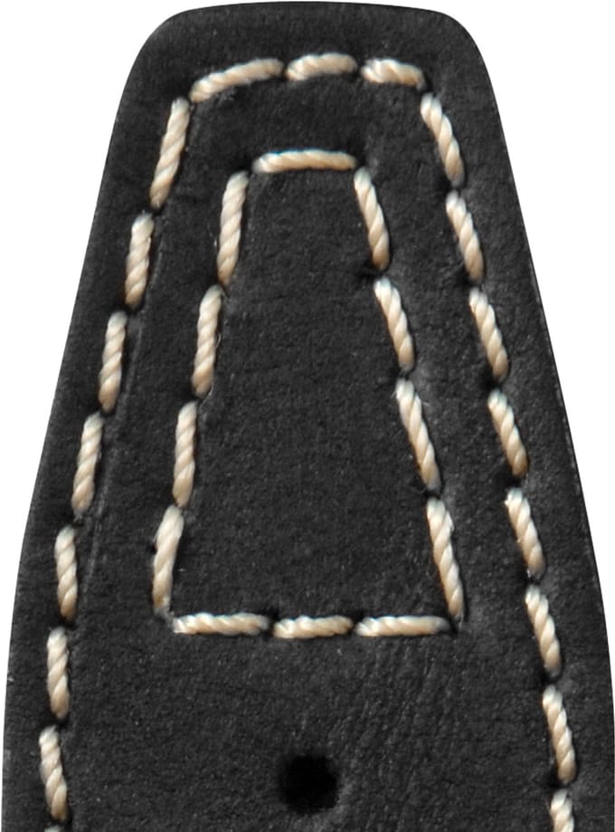leren band Nevada 30mm zwart