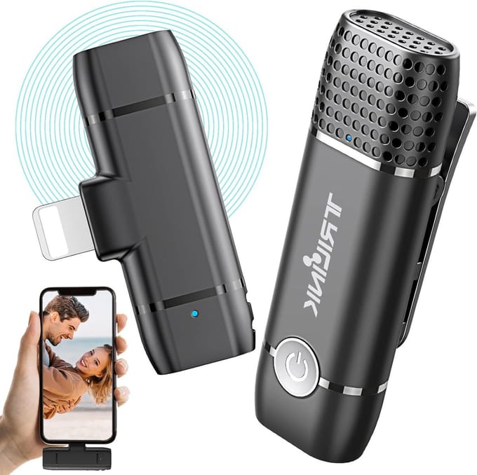 Draadloze Lavalier Microfoon voor Professionele Opnames, Interviews en Presentaties