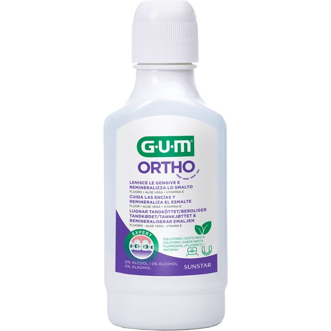 Ortho GUM Sunstar - Mondspoeling - Pepermunt, 300 ml