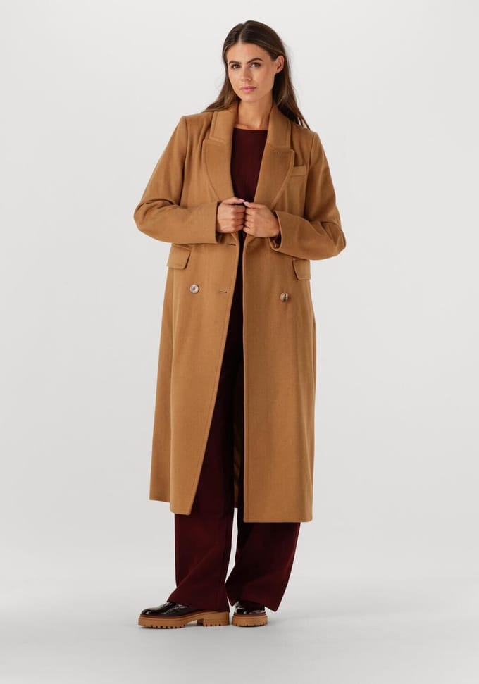 Beaumont Tiffany Long Coat Jassen Dames - Winterjas - Camel - Maat 36
