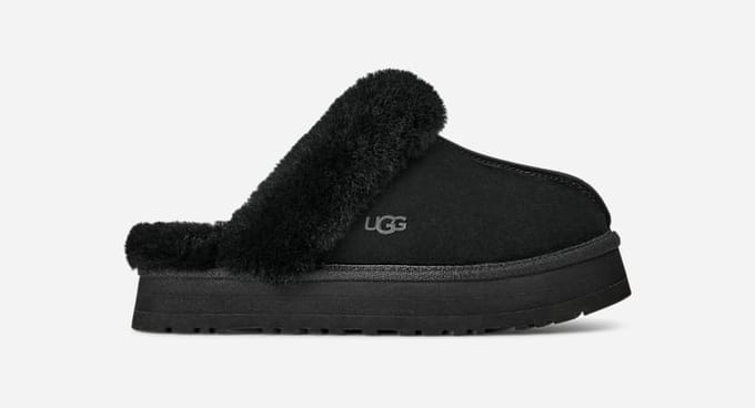UGG W Disquette Pantoffels - Sloffen - Dames - Zwart - Maat 43