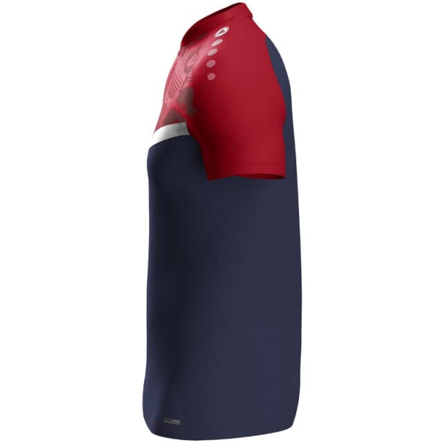 Jako Iconic Polo Heren - Marine / Chilirood | Maat: M