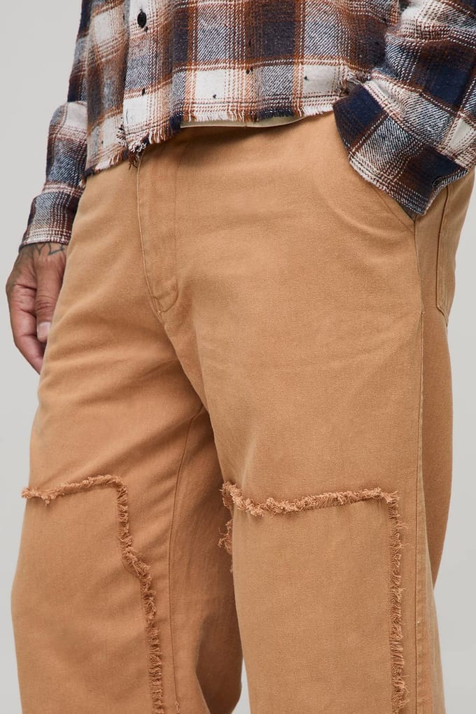 Lang Bleekwas Ontspannen Pasvorm Timmermansbroek | Tan | Size 32