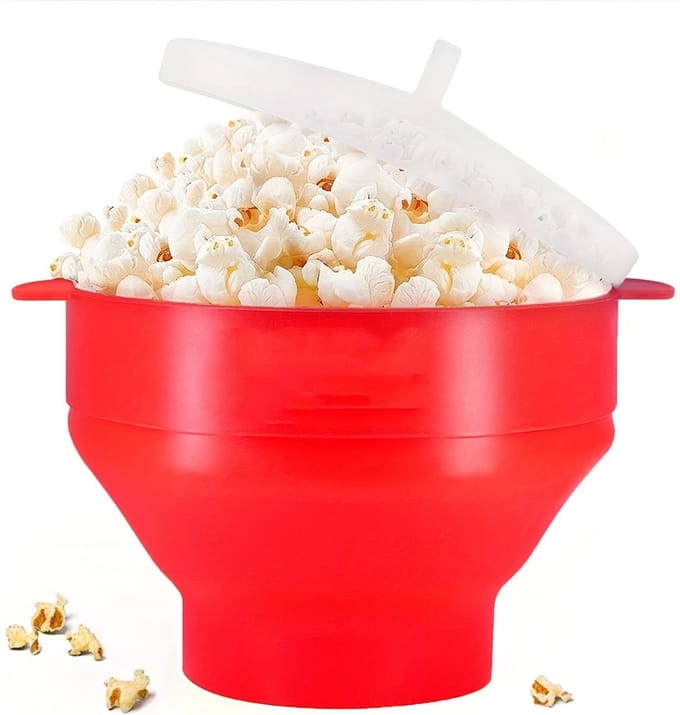 Nivard Popcornmakers - Popcornpan - Popcorn Machine - Mini Popcorn Machine - Rood