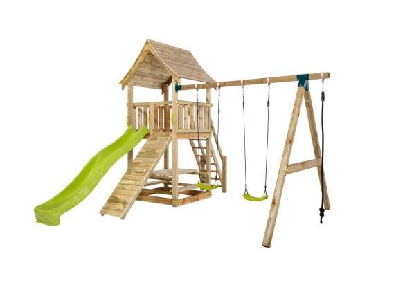 Kidsplay Schommel met speeltoren en glijbaan Sam Lime Schommels Schommels