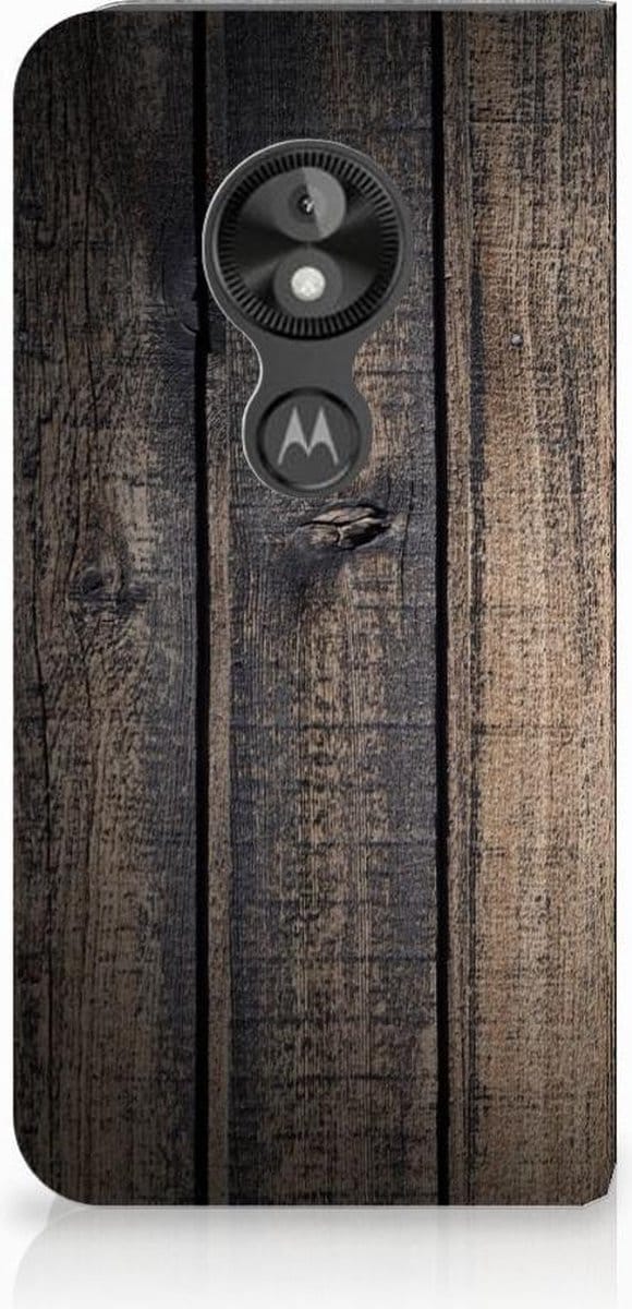 Motorola Moto E5 Play Book Wallet Case Steigerhout