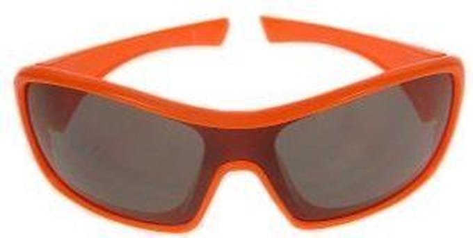 Ski-bril oranje