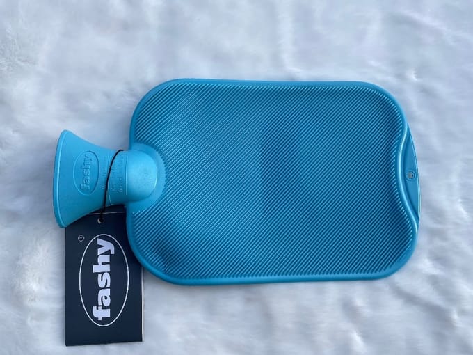 Fashy - Warmwaterkruik - Enkelzijdig Geribbeld - Midden Blauw