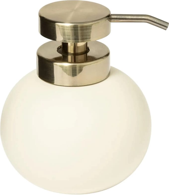 5Five Zeeppompje/dispenser Savon - kunststeen - ivoor - kunststeen - 10 x 12 cm - 400 ml