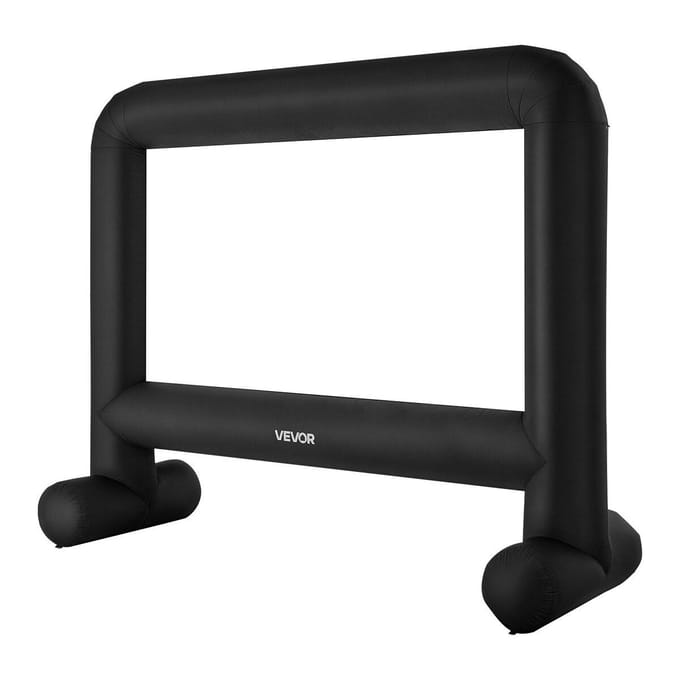 Écran de cinéma gonflable 15 pieds 16:Projecteur de film 9 600D avec sac portable
