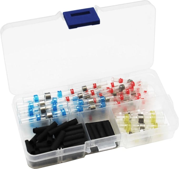 Set met snelkoppelingen + krimpkousen - 100 stuks