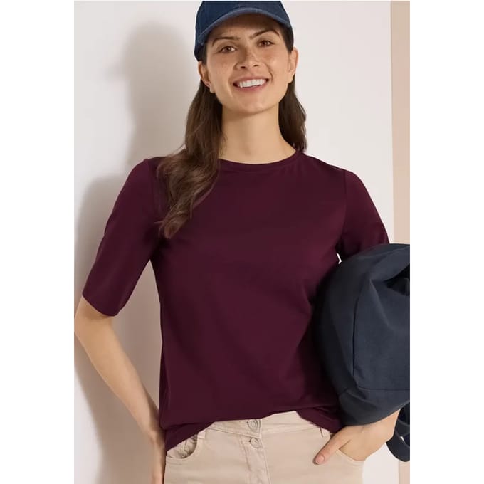 Basic Shirt met boothals