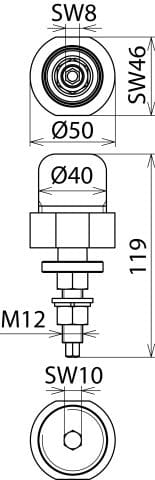 Dehn SDS Arrester Adapter voor bovenleidingmasten - 723199