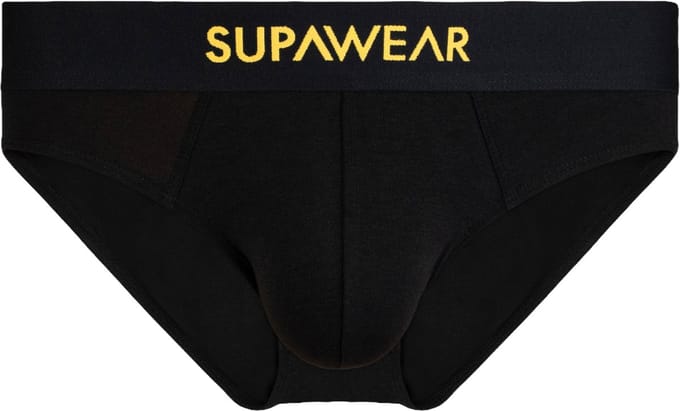 SUPAWEAR Just Supa Brief Black - MAAT M - Heren Ondergoed - Slip voor Man - Mannen Brief