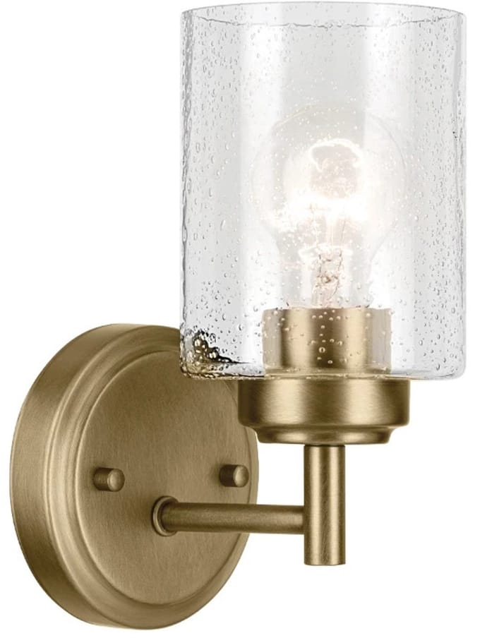 Kichler LED Wandlamp Winslow | 1X E27 Max 60W | Natural Brass