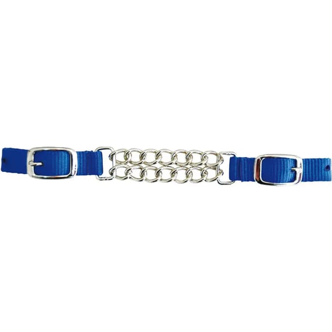 Dubbele ketting nylon gourmette voor paard Lakota