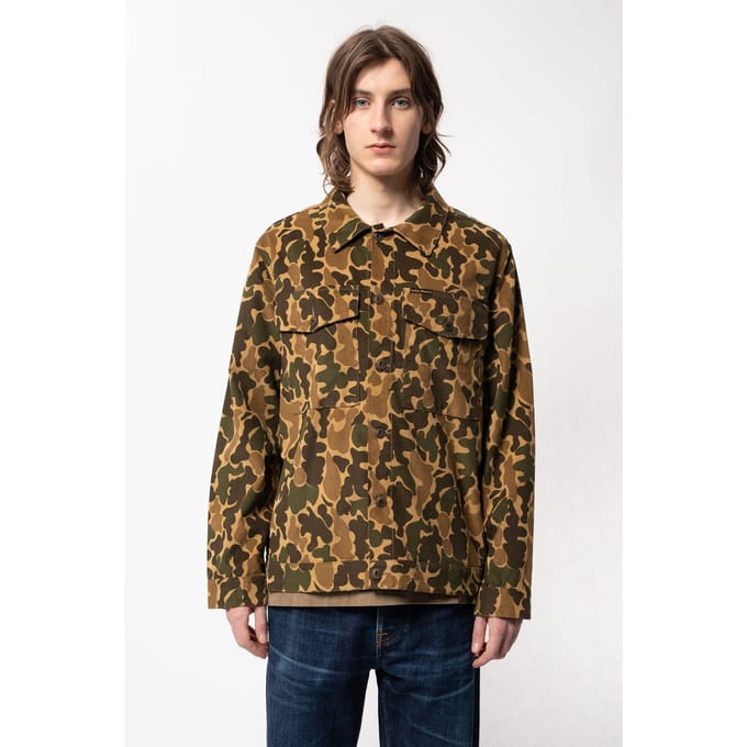 Nudie Jeans Colin Camouflage Multi Größe: S | Leichte Jacken Outlet | Herren