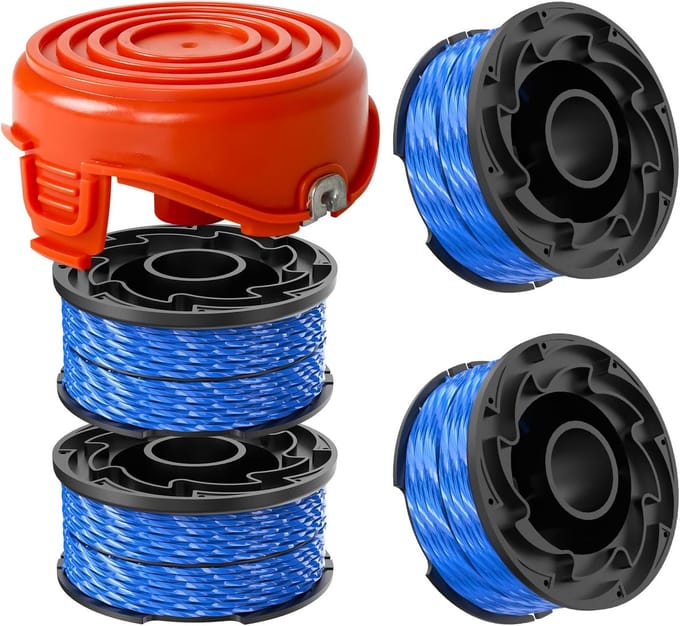 Reserve Draadspoel - Trimmer Spoel - Gazon Onderhoud - Precies 1.65mm Diameter - 12.2 Meter Lengte - Blauw