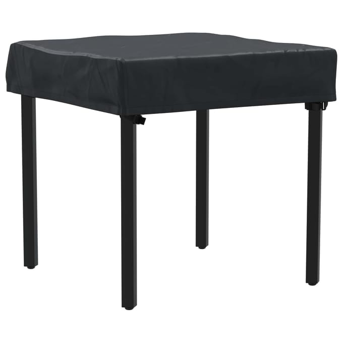 vidaXL - Tafel - Dekking - 62 - x - 62 - x - 15 - cm - Vierkant - Waterdicht - Zwart