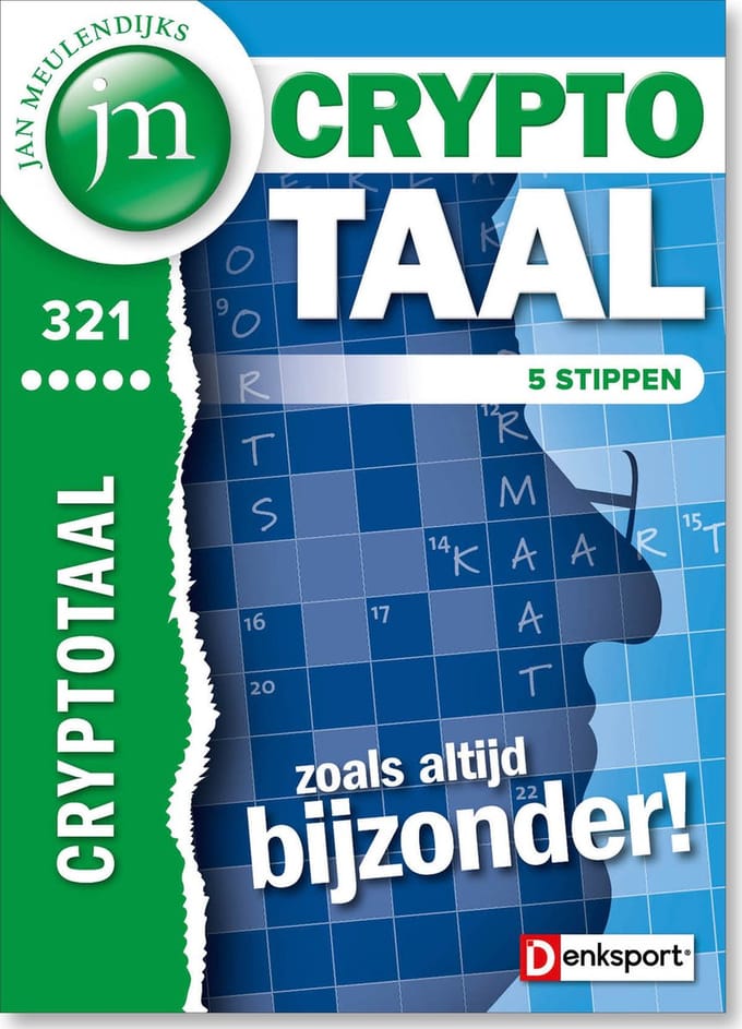 Denksport Puzzelboek Jan Meulendijks - Cryptotaal 5*, editie 321