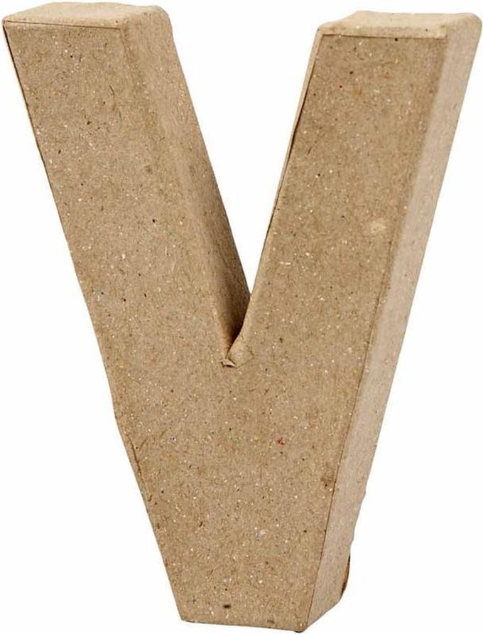 Letter, V, H: 10 cm, B: 8 cm, dikte 1,7 cm, 1 stuk