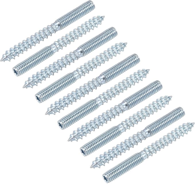 Dailygoods - Dubbelzijdige Schroeven M6 60 mm voor Thuisreparaties