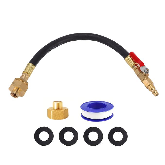 RV Winterklaar Maak Kit 16,9 Inch 300 PSI Winterklaar Maken Sprinklersysteem met Afsluiter voor RV's Boten Schepen black