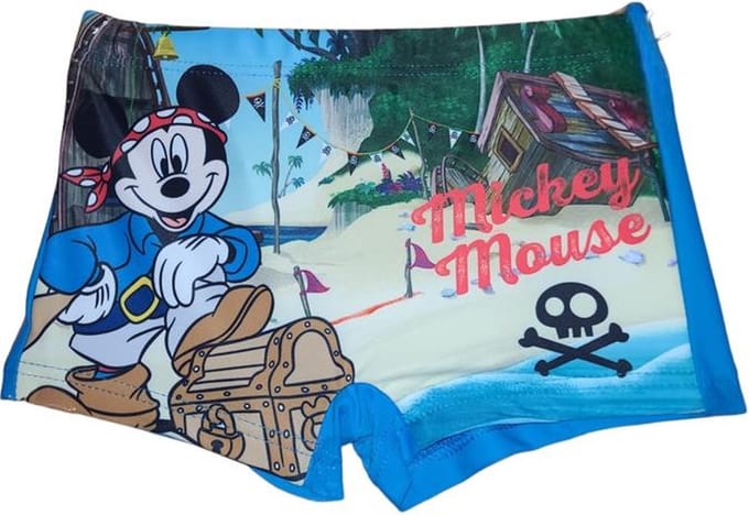 Mickey Mouse zwembroek - zwemboxer Mickey Mouse - blauw - maat 104