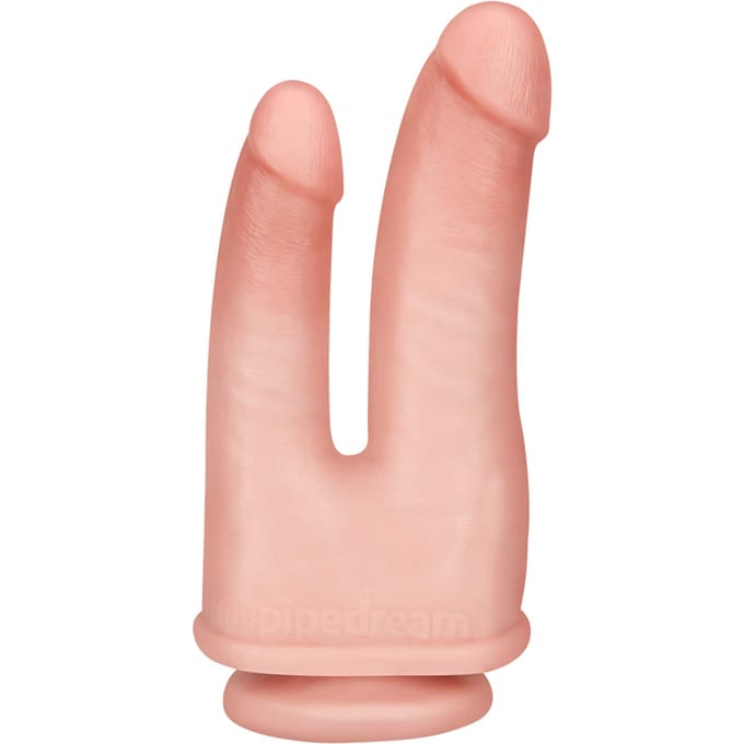 Pipedream King Cock Dubbele Dildo Double Penetrator met Zuignap - 22cm - beige