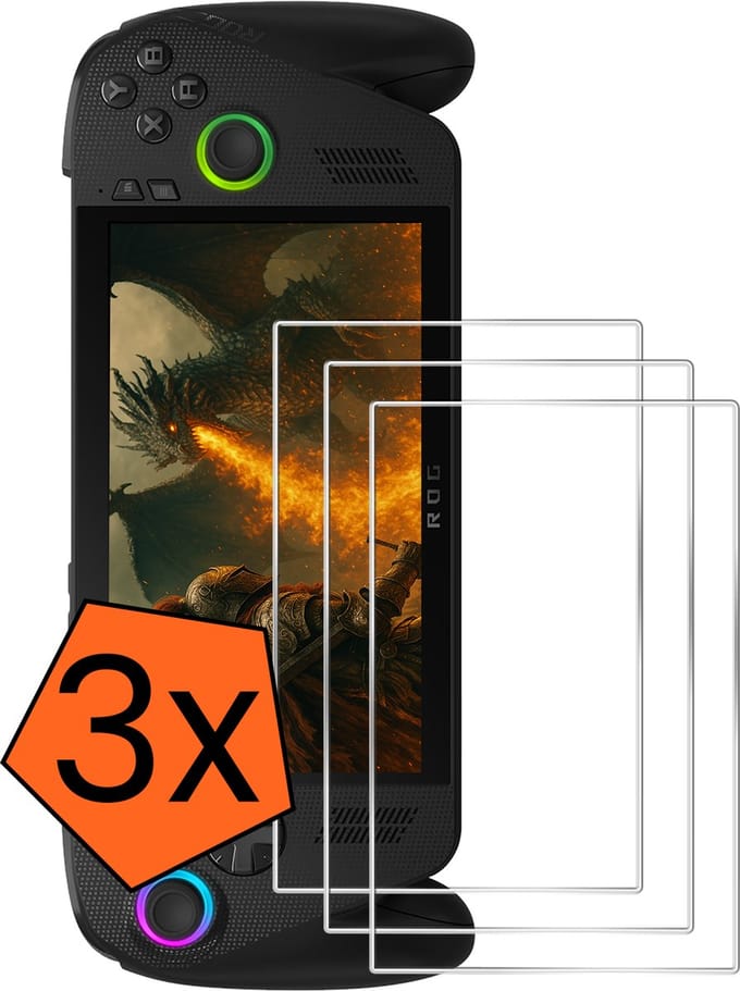 Screenprotector - Geschikt voor Xbox Ally X Screenprotector Bescherm Glas - Tempered Glass Geschikt voor ROG Xbox Ally X Screen Protector - 3 PACK