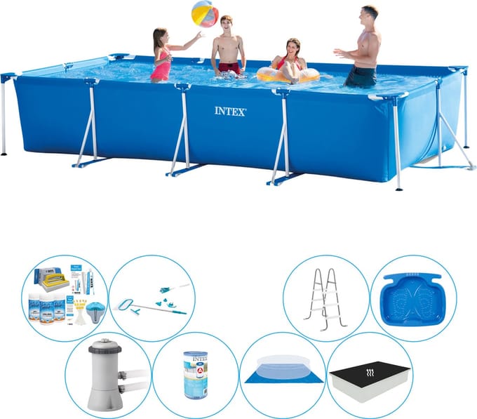 Frame Pool Rechthoekig 450x220x84 cm - Deluxe Zwembad Deal