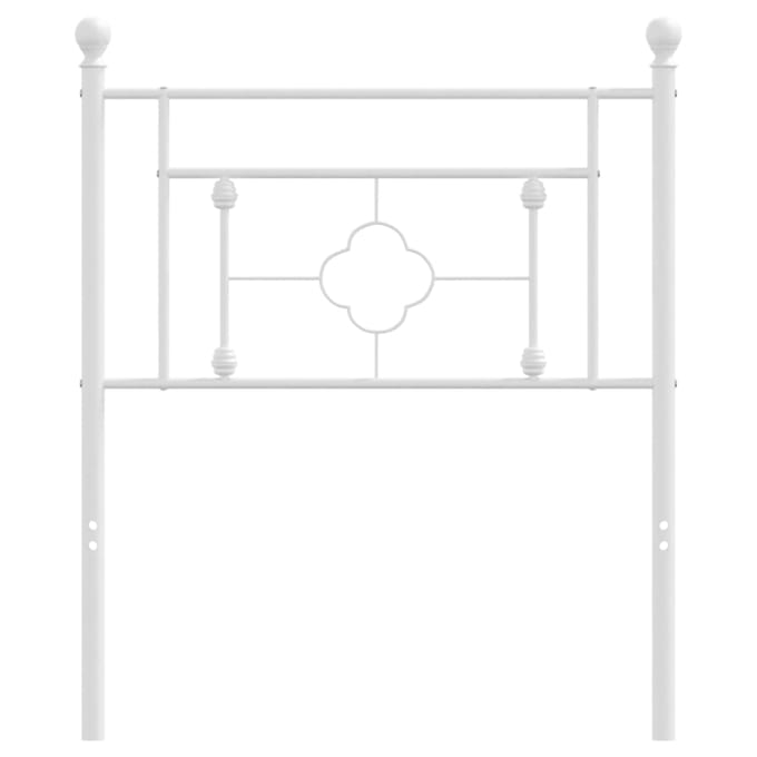 vidaXL Vervangend hoofdbord 75 cm metaal wit