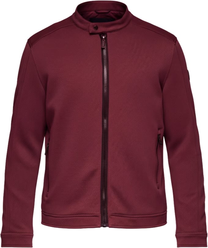OMBRE Jas - Lange Mouw - Rits - Effen Bordeaux M